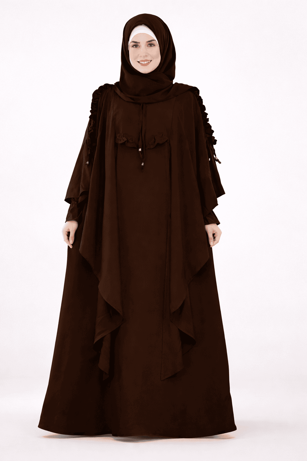 لباس اسلامي شرعي لون بني مقاس استندر